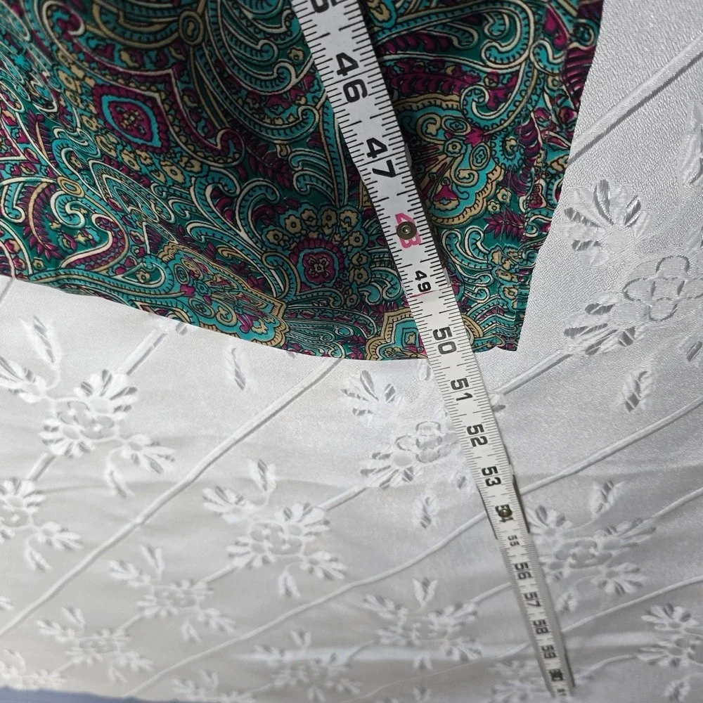 Karma Highway‎ Jumpsuit Woman One Size Paisley Print 100% Viscose Boho Festival - Picture 9 of 11